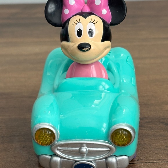 * VTECH Go Go Smart Wheels Disney MINNIE MOUSE Blue Car Lights & Sounds WORKS * - Picture 3 of 10